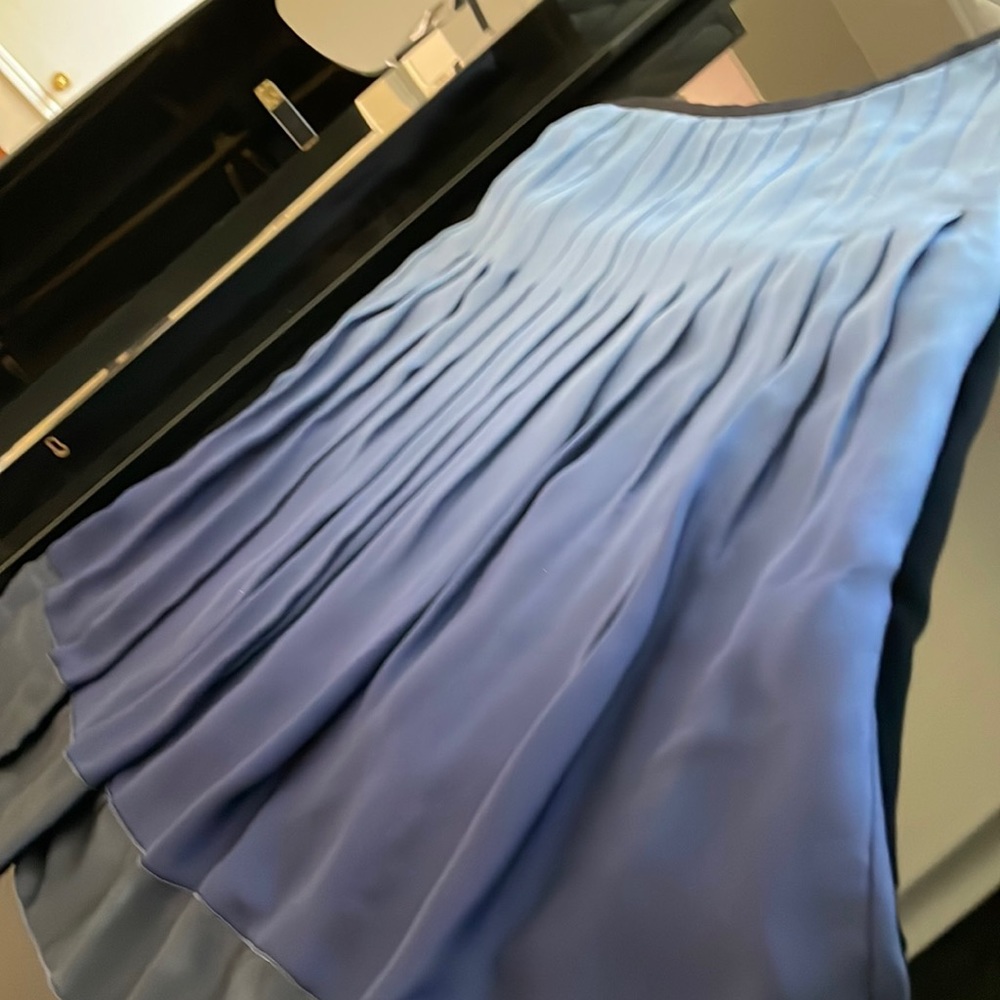 Talbots pleated silk skirt